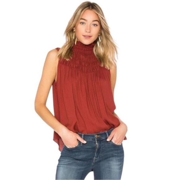 Frame Smocked Sleeveless Blouse - Picture 1 of 6